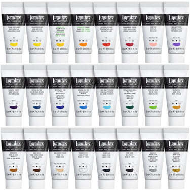 LQX PRO HEAVY BODY ACRYLIC 24X22ML ESSENTIALS SET [CONTENTS] 887452048930