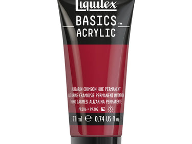 LQX BASICS ACRYLIC 22ML 116 ALIZARIN CRIMSON HUE PERMANENT 094376975062