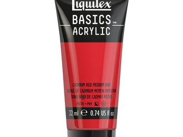 LQX BASICS ACRYLIC 22ML 151 CADMIUM RED MEDIUM HUE 094376975178