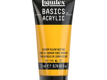 LQX BASICS ACRYLIC 22ML 163 CADMIUM YELLOW DEEP HUE 094376975185