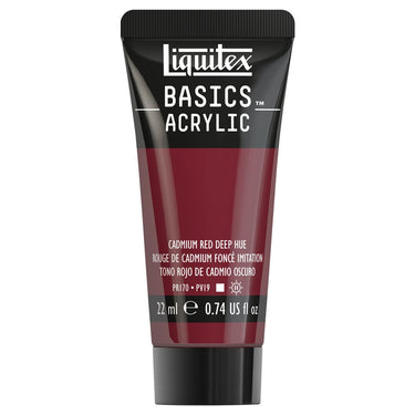 LQX BASICS ACRYLIC 22ML 311 CADMIUM RED DEEP HUE 094376975154