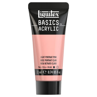 LQX BASICS ACRYLIC 22ML 810 LIGHT PORTRAIT PINK 094376975338